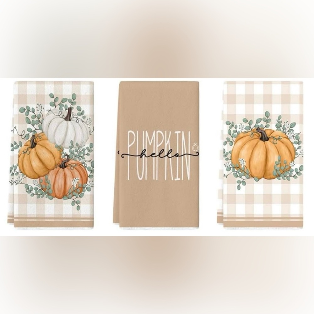Fall kitchen towels